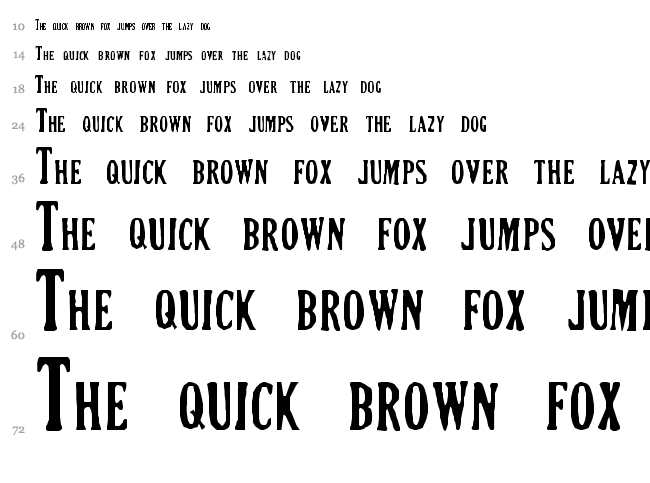 Crimson Petal font waterfall